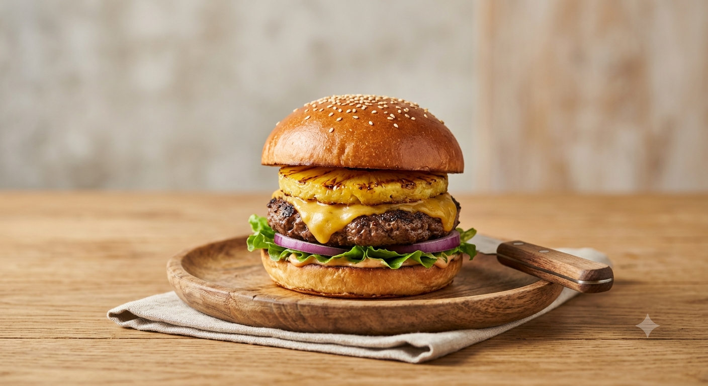 Romeolane pineapple burger